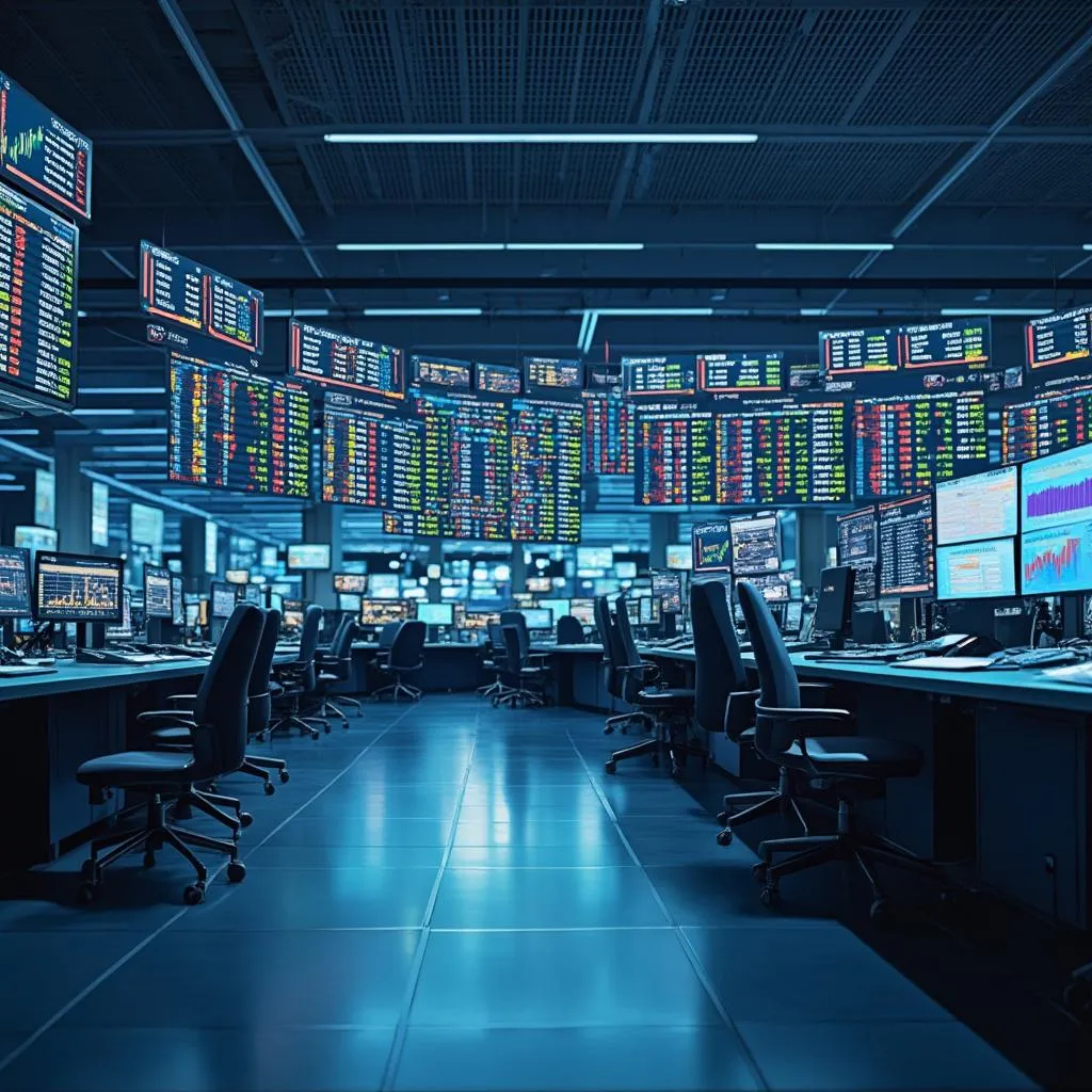 Interior de la Bolsa de Comercio
